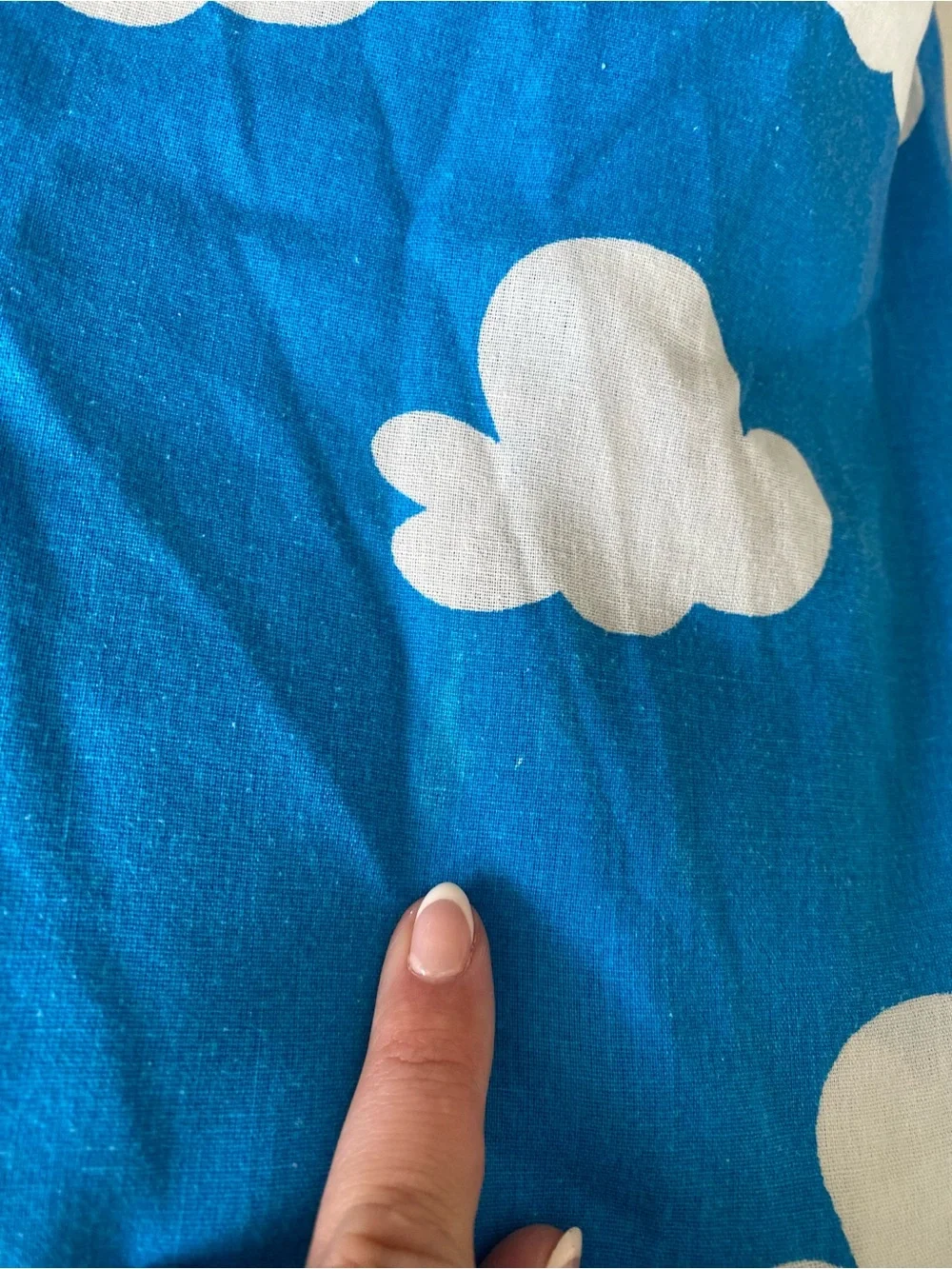 Vtg 90’s Disney Toy Story Cloud sky Pattern Cotton Blend Full bed fitted sheet
